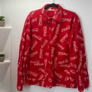 Authentic Coca-Cola PJ Button-down Shirt